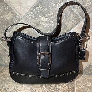 Coach Soho Leather Shoulder Bag - Black